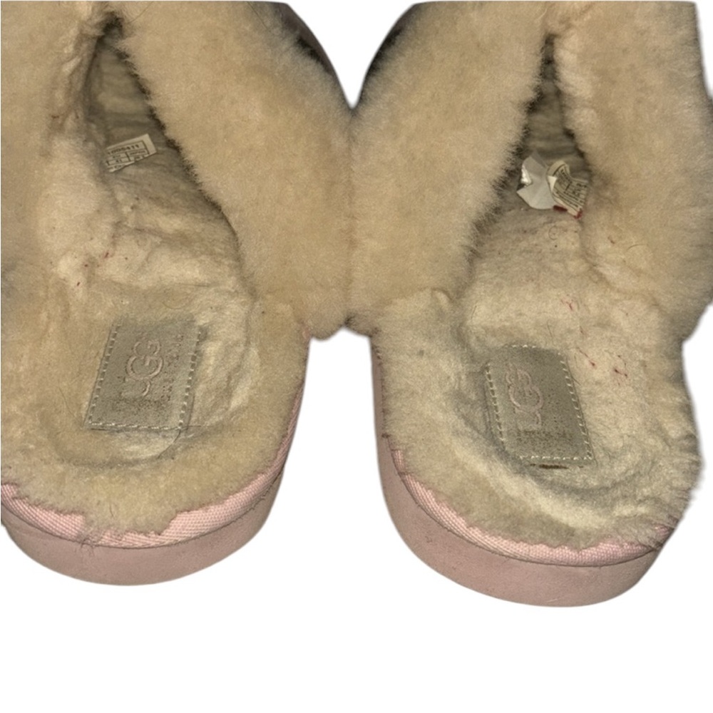 UGG pink plaid flannel slippers size 10 - Picture 5 of 8